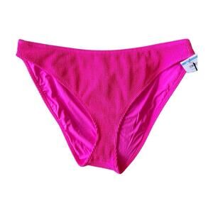 New Good American Bright Pink Size 7/8 4x/5x Always Fits Better Bikini Bottom